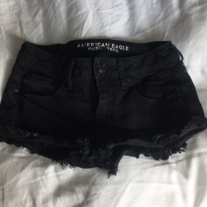 American Eagle super low shortie black size 6